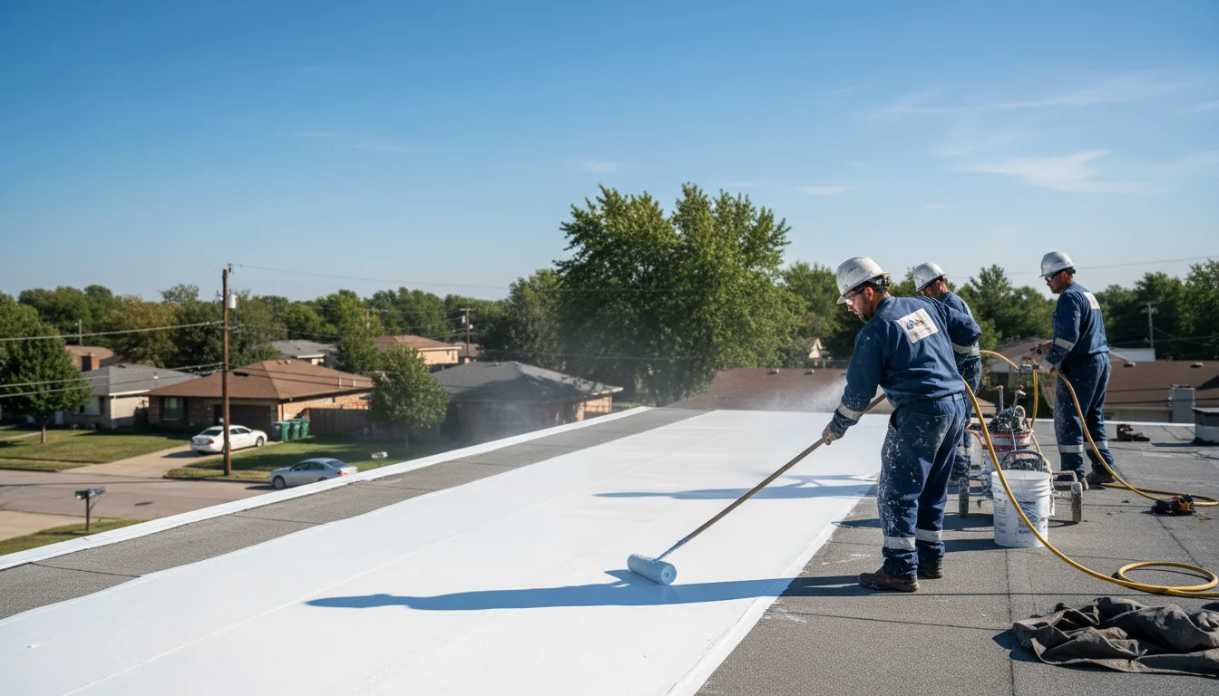 Commercial roof coating in Dewey, AZ near me